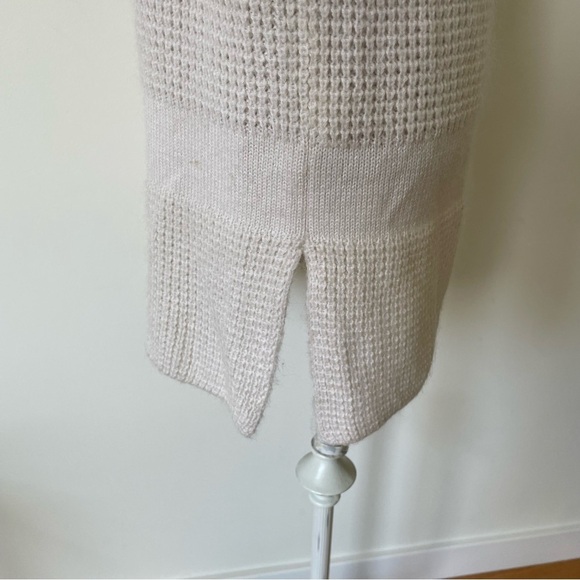 Intermix Exclusive Mohair Wool Ivory Chunky Turtleneck Tunic Sweater Dress Sz XS - Picture 6 of 12
